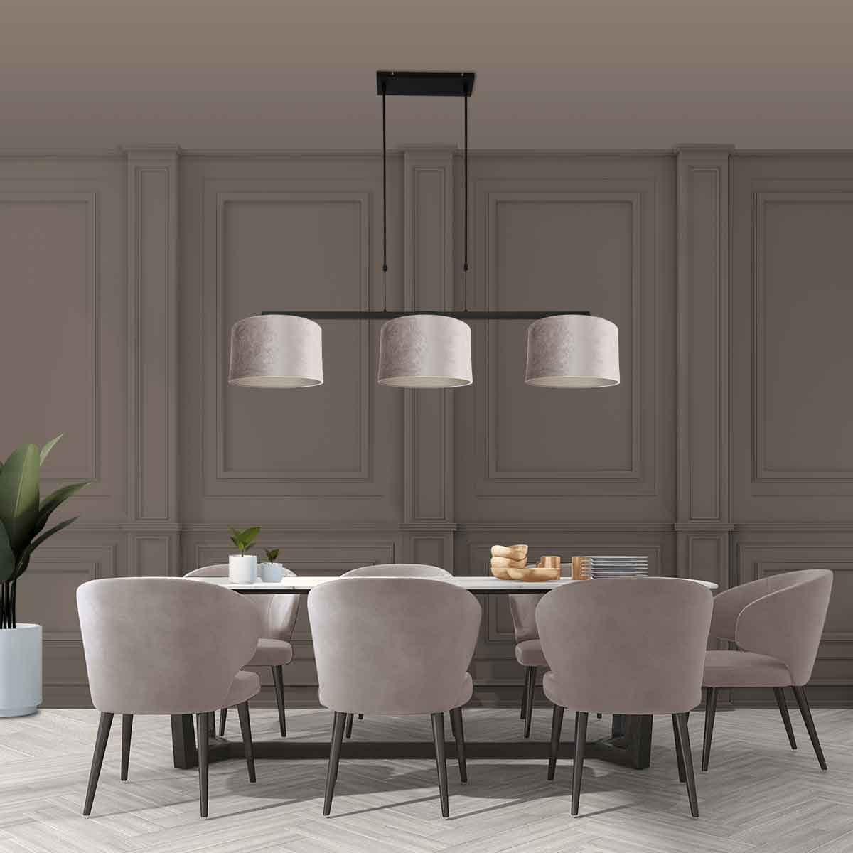 Suspension métallique noire moderne Steinhauer Stang – Image 3