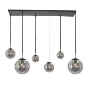 suspension-6-boules-verre -steinhauer-bollique-verrefume-et-noir-3499zw