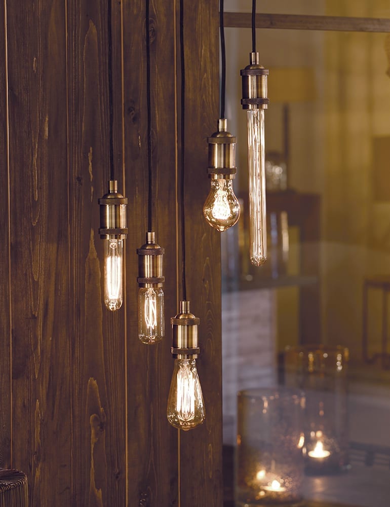 Suspension à cinq lumières Light & Living Madelin noire – Image 2