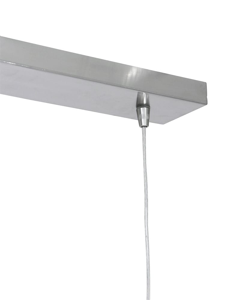 Suspension à quatre lumières en verre Steinhauer Lotus acier – Image 7