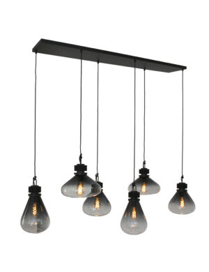 suspension-a-six-lumieres-steinhauer-flere-verre-fume-noir-2672zw