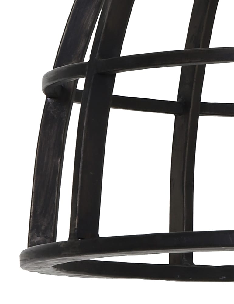 Suspension abat-jour ouvert Light & Living Ivy noire – Image 4