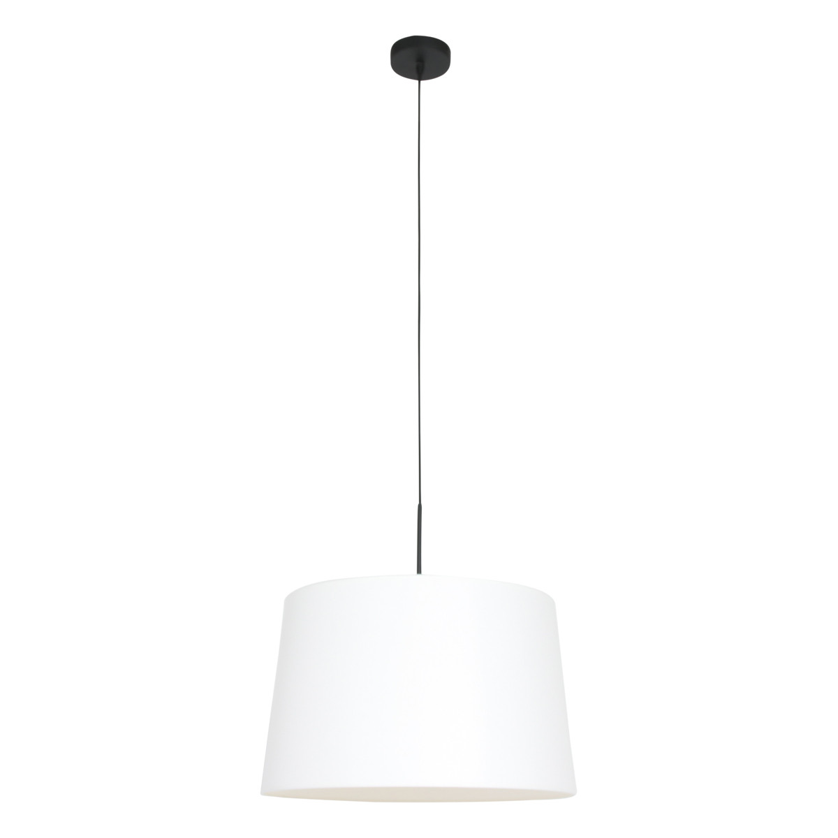 Suspension avec abat-jour blanc uni Steinhauer Sparkled Light noir – Image 2