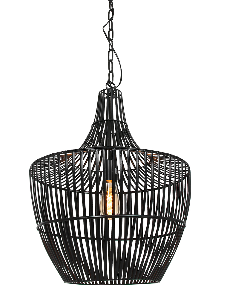 Suspension avec abat-jour filaire Stella Light & Living noir – Image 2