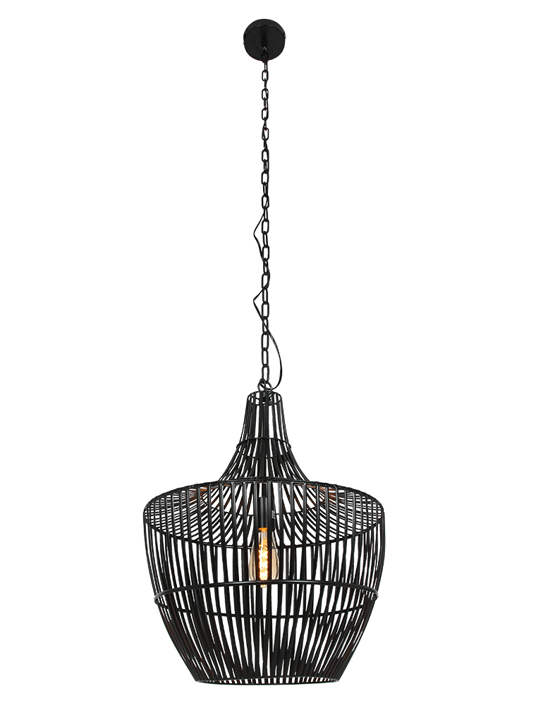 Suspension avec abat-jour filaire Stella Light & Living noir – Image 3