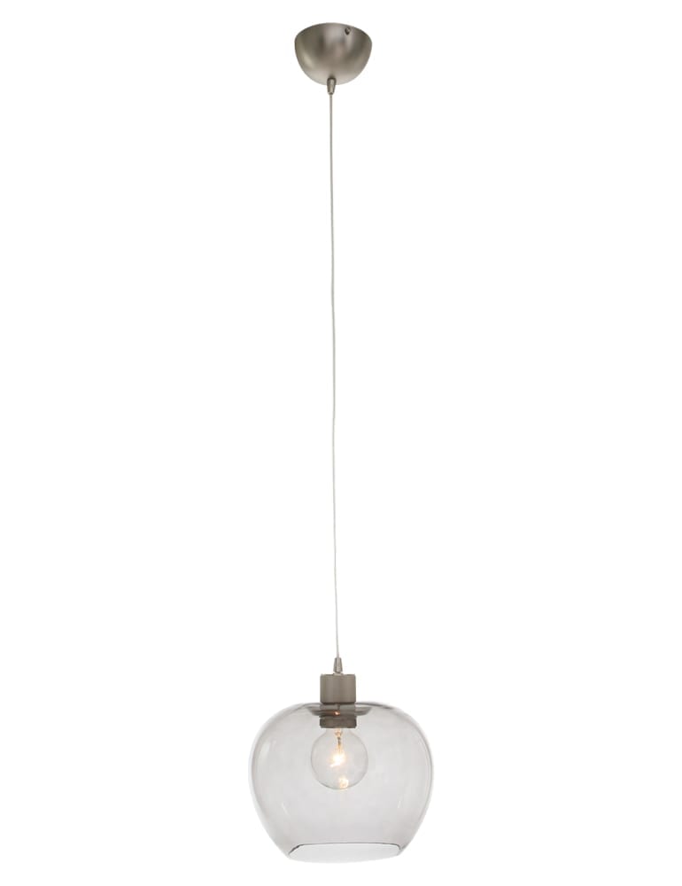 Suspension avec abat-jour globe en verre Steinhauer Lotus – Image 2