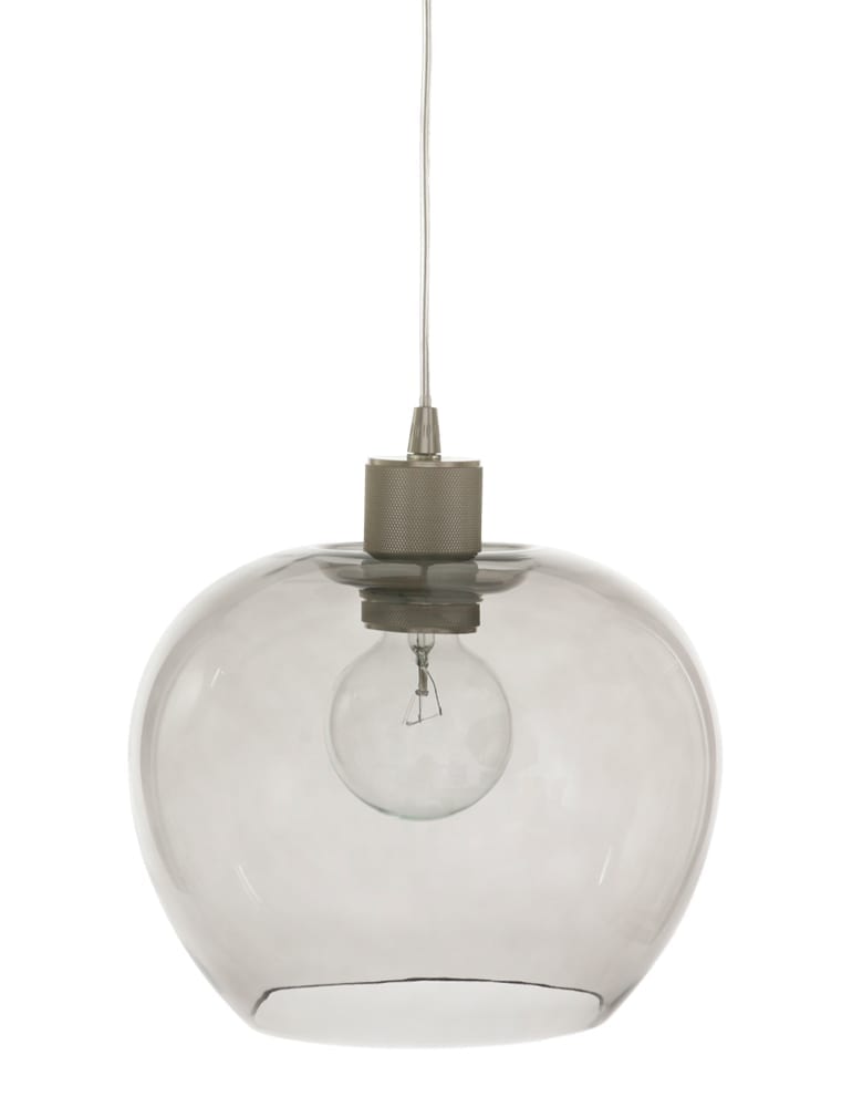 Suspension avec abat-jour globe en verre Steinhauer Lotus – Image 8