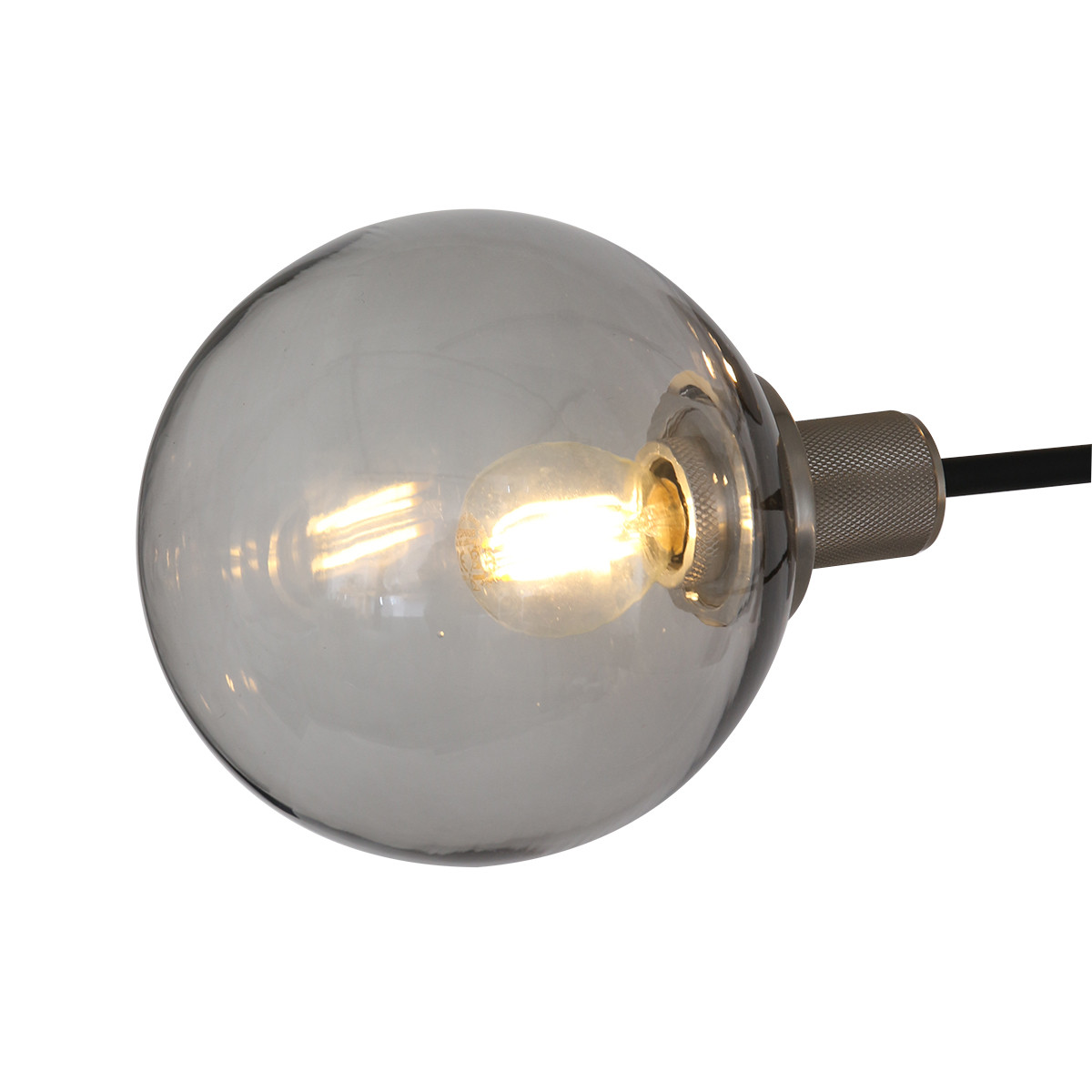 Suspension avec boules en verre fumé Constellation Steinhauer noir – Image 3