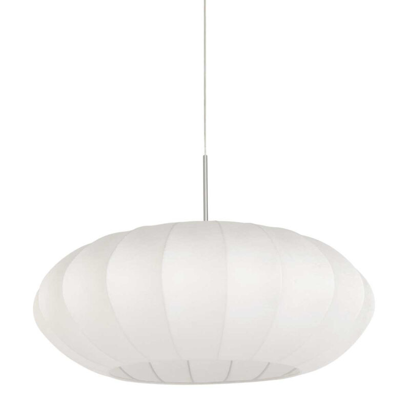 suspension-blanche-design-abat-jour-clair-steinhauer-sparkled-light-acier-et-opaque-3808st