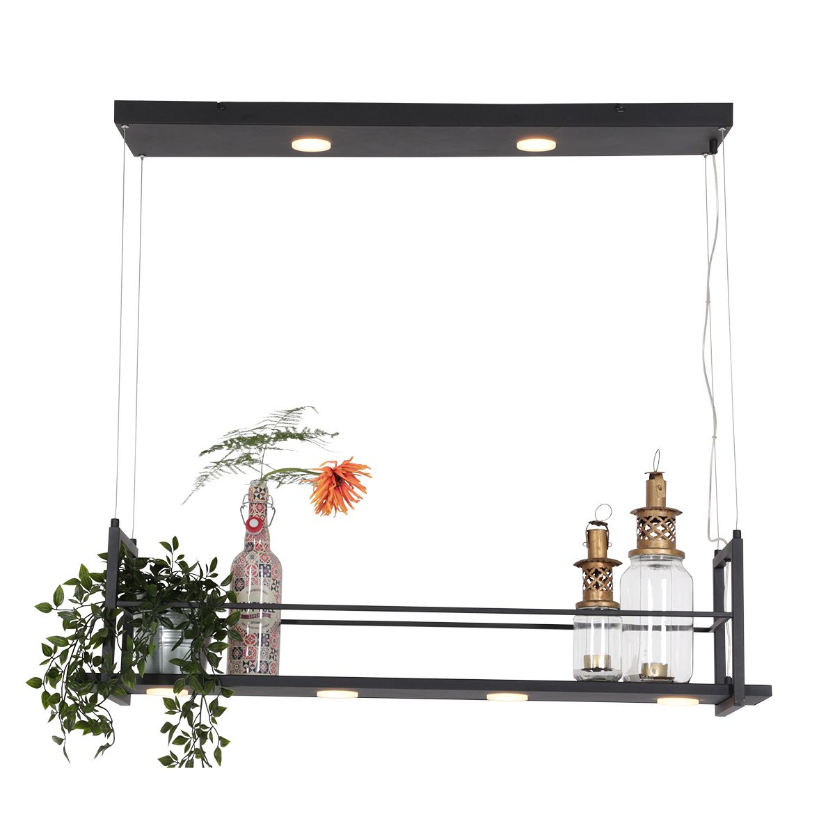 Suspension cadre cuisine six lumières LED Steinhauer Tør noir – Image 10