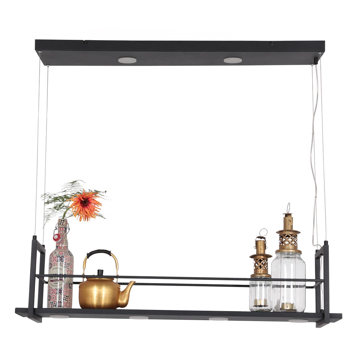 Suspension cadre cuisine six lumières LED Steinhauer Tør noir – Image 18