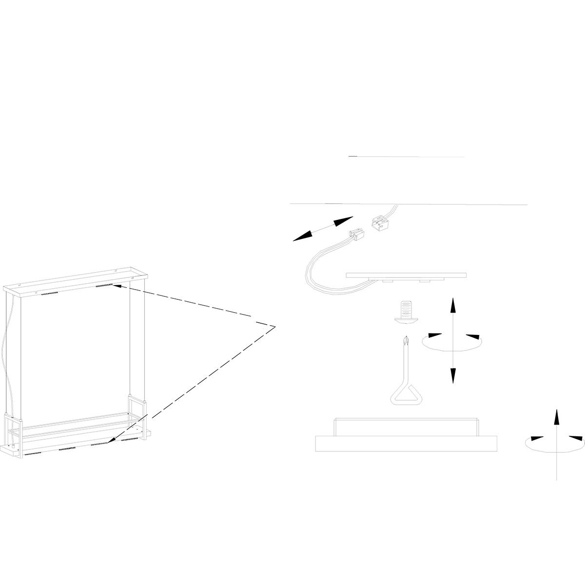 Suspension cadre cuisine six lumières LED Steinhauer Tør noir – Image 19