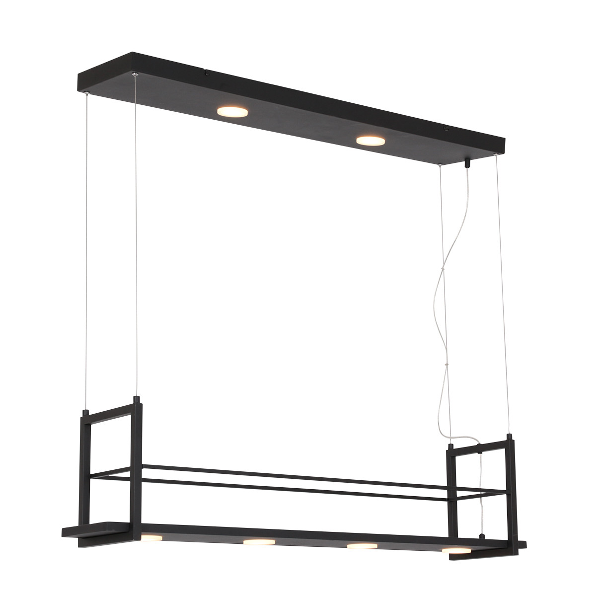 suspension-cadre-cuisine-six-lumieres-led-steinhauer-tør-noir-3298zw
