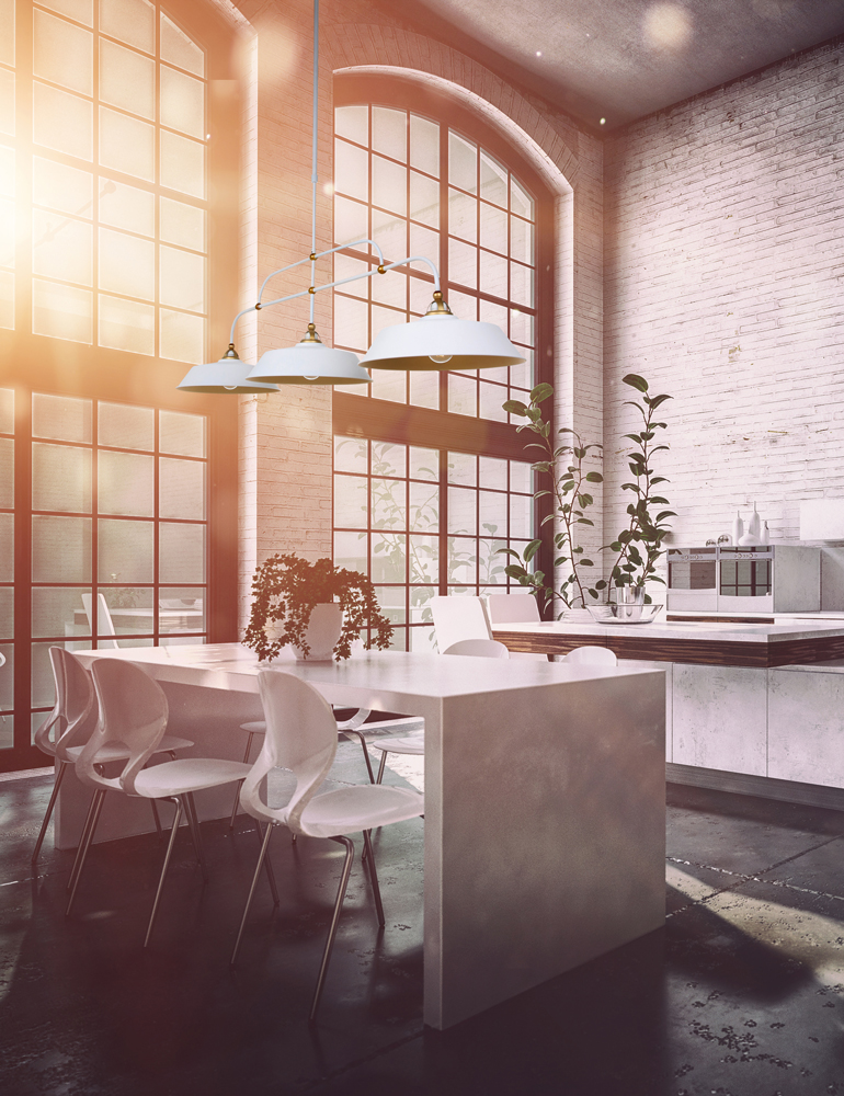 Suspension chic 3 lampes blanc et or en métal Mexlite Nové or et opaque – Image 3