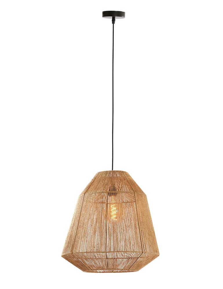 Suspension corde ajouré Light & Living Malva marron – Image 2