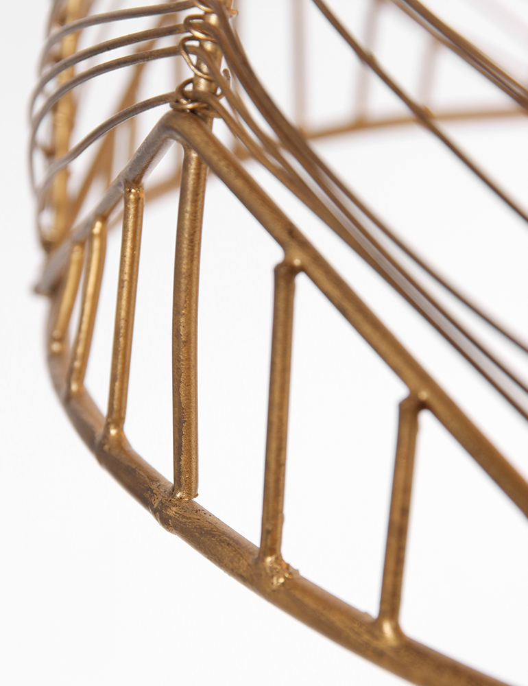 Suspension demi sphère en fil de fer Light & Living couleur or – Image 11