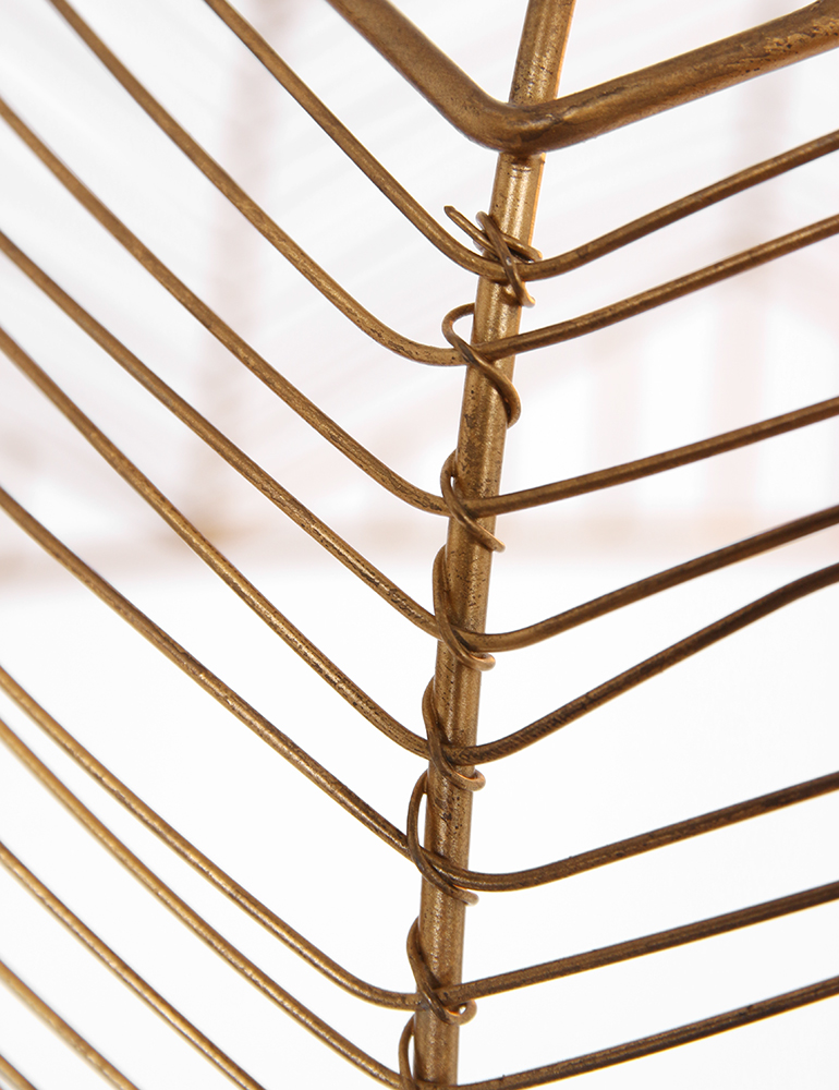 Suspension demi sphère en fil de fer Light & Living couleur or – Image 5