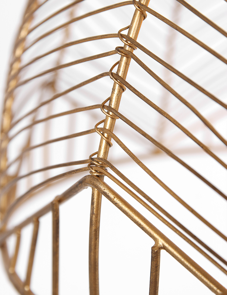 Suspension demi sphère en fil de fer Light & Living couleur or – Image 9