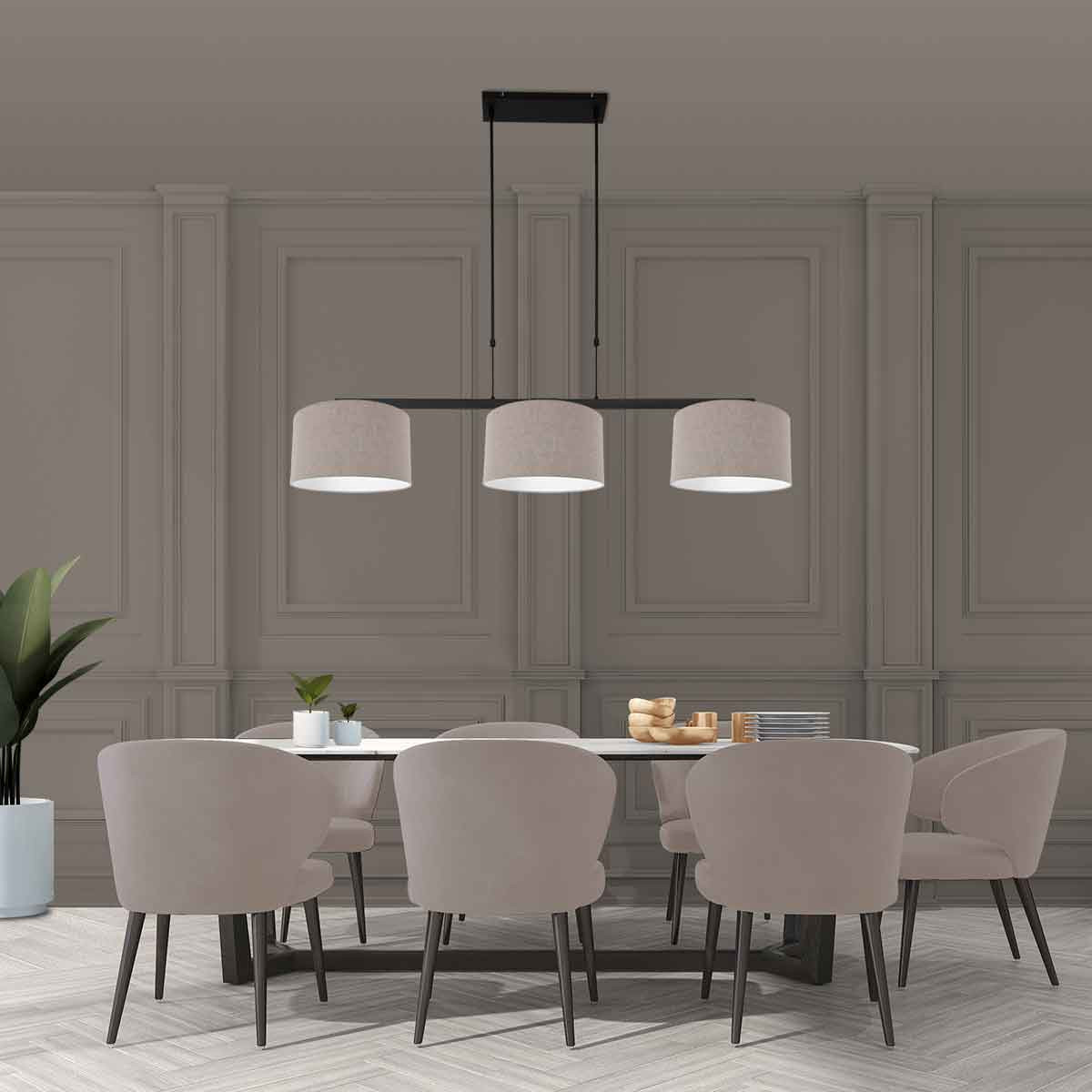 Suspension métallique noire moderne Steinhauer Stang – Image 3