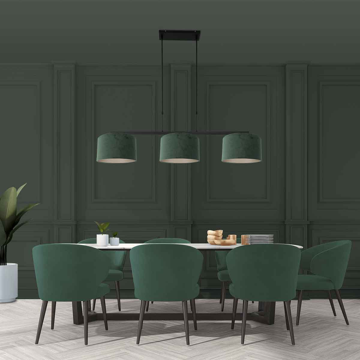 Suspension métallique noire moderne Steinhauer Stang – Image 3