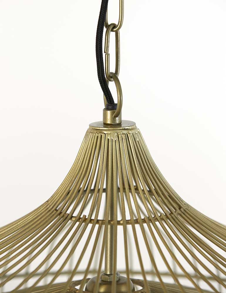 Suspension double cage ajourée Light & Living Kristel or – Image 3