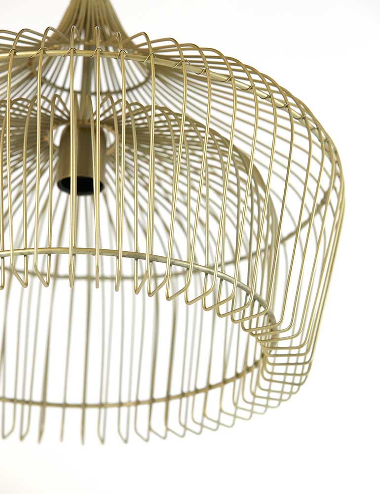 Suspension double cage ajourée Light & Living Kristel or – Image 4
