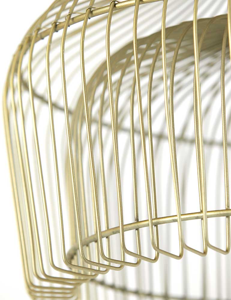 Suspension double cage ajourée Light & Living Kristel or – Image 5