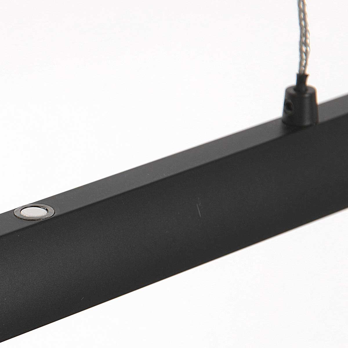 Suspension minimaliste noire avec plaque de verre Steinhauer Profilo – Image 14