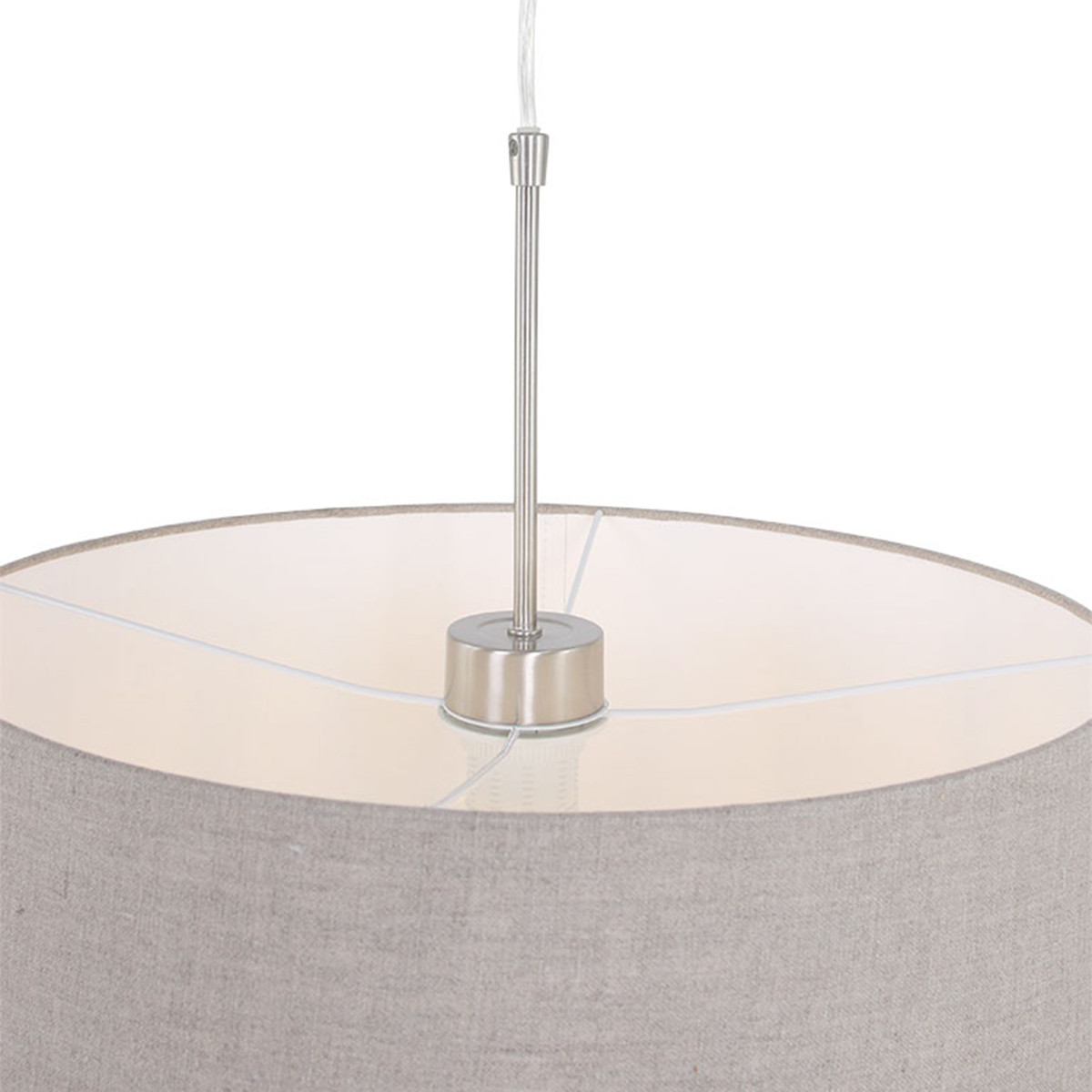 Suspension en lin gris classique Steinhauer Sparkled Light – Image 15