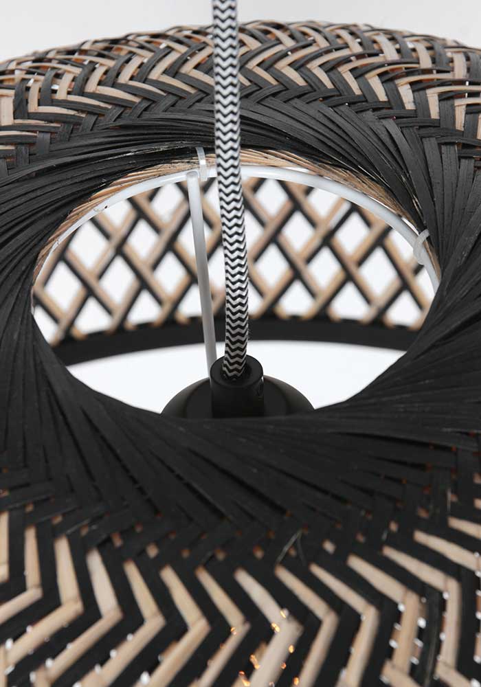 Suspension en osier design Anne Light & Home Maze hêtre – Image 4