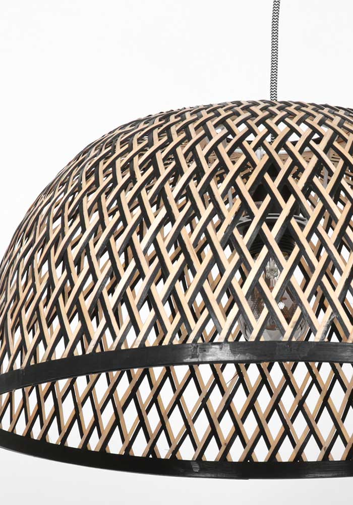 Suspension en osier design Anne Light & Home Maze hêtre – Image 6