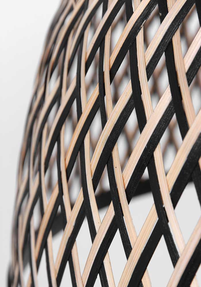 Suspension en osier design Anne Light & Home Maze hêtre – Image 9