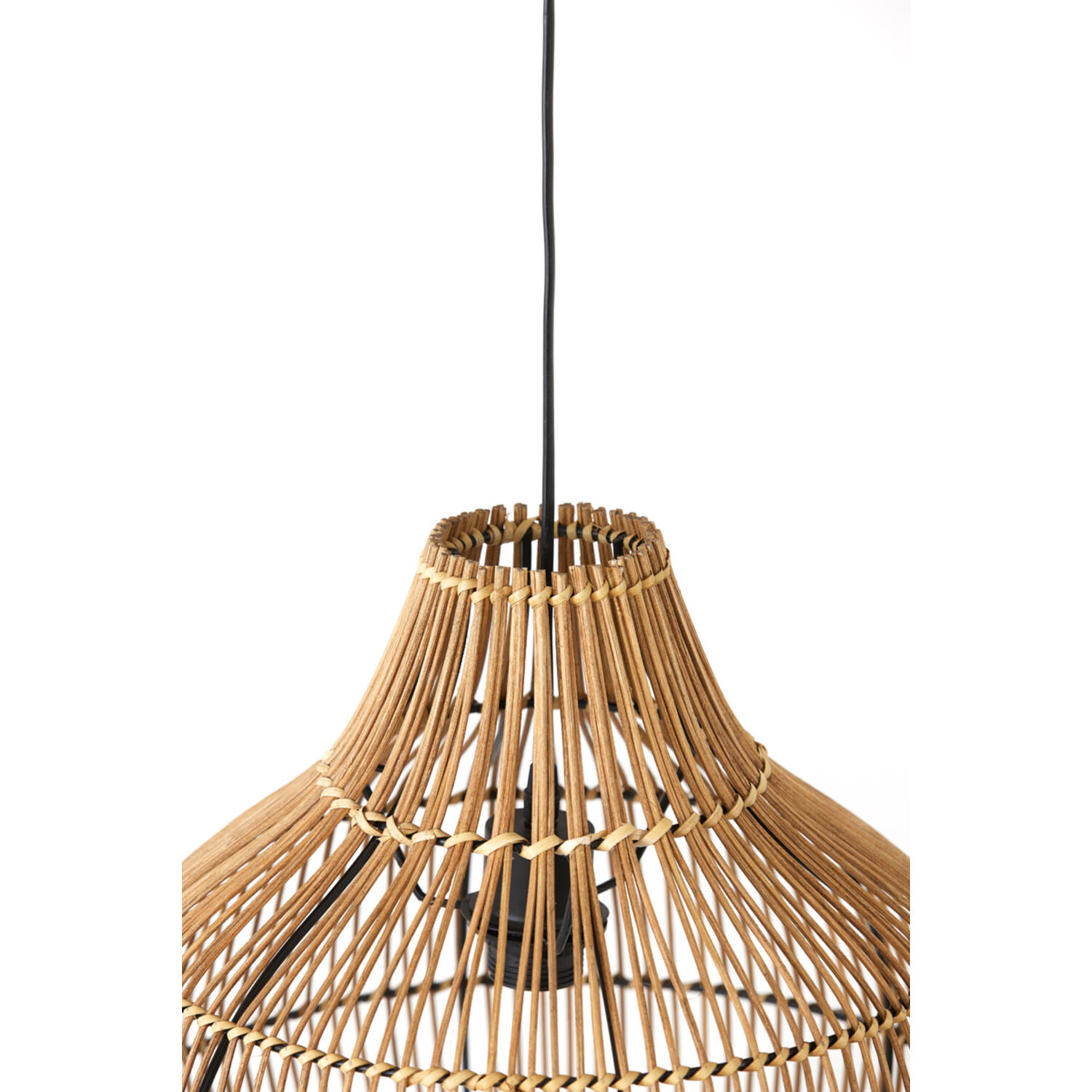 Suspension en rotin beige rustique Light & Living Pacino – Image 5