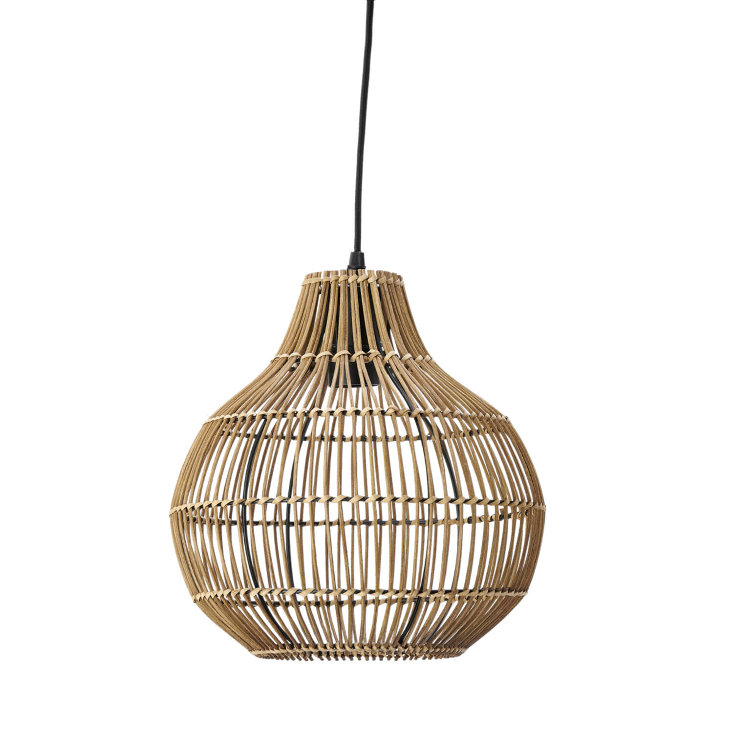 Suspension en rotin naturel sphérique Light & Living Pacino – Image 2