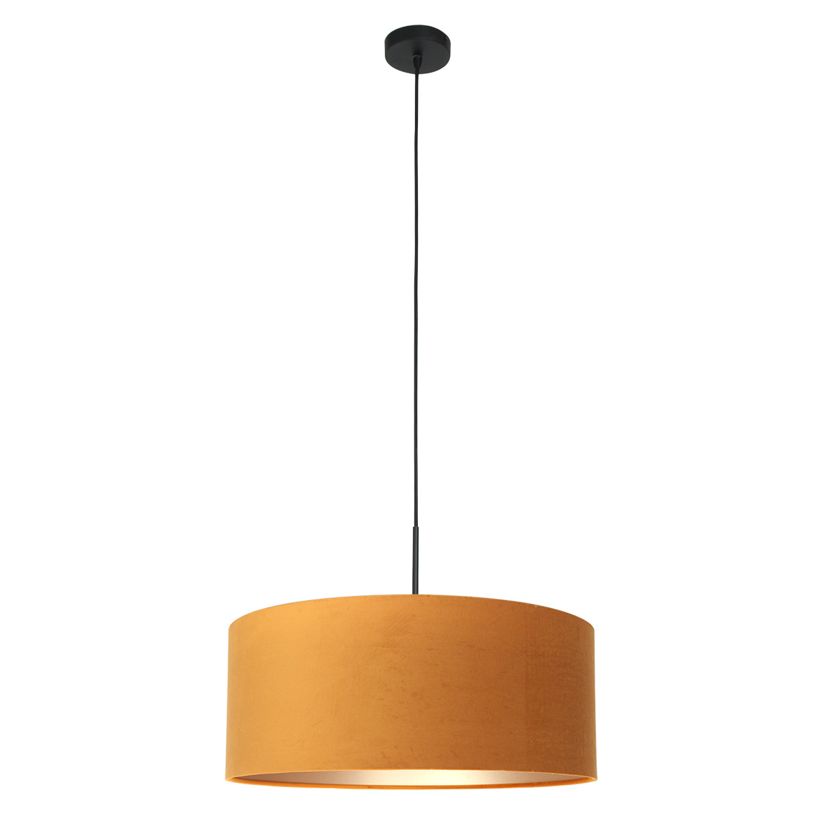 Suspension en velours ocre Steinhauer Sparkled light or et noir – Image 2