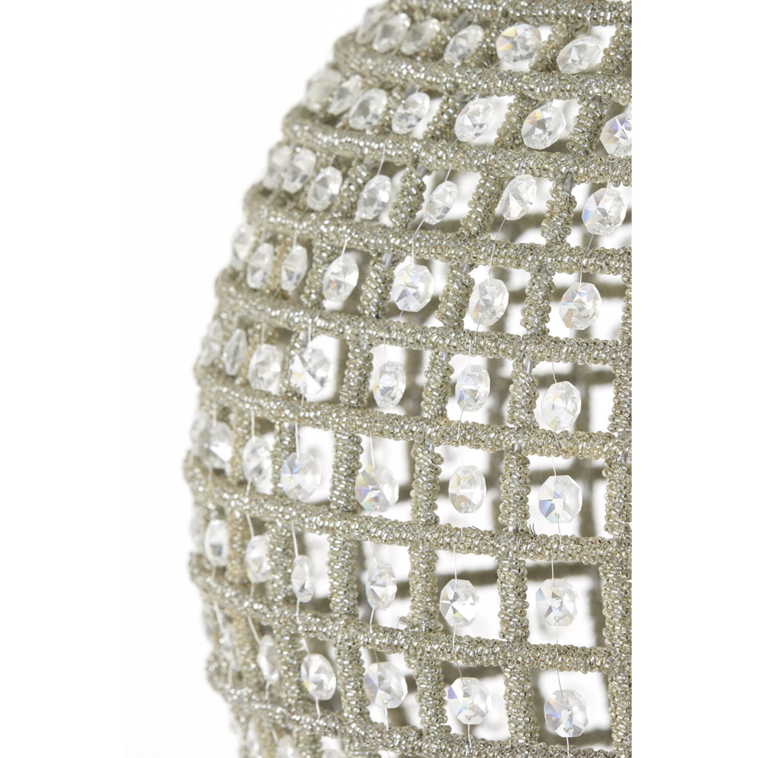 Suspension en verre fumé argenté orientale Light & Living Cheyenne – Image 6