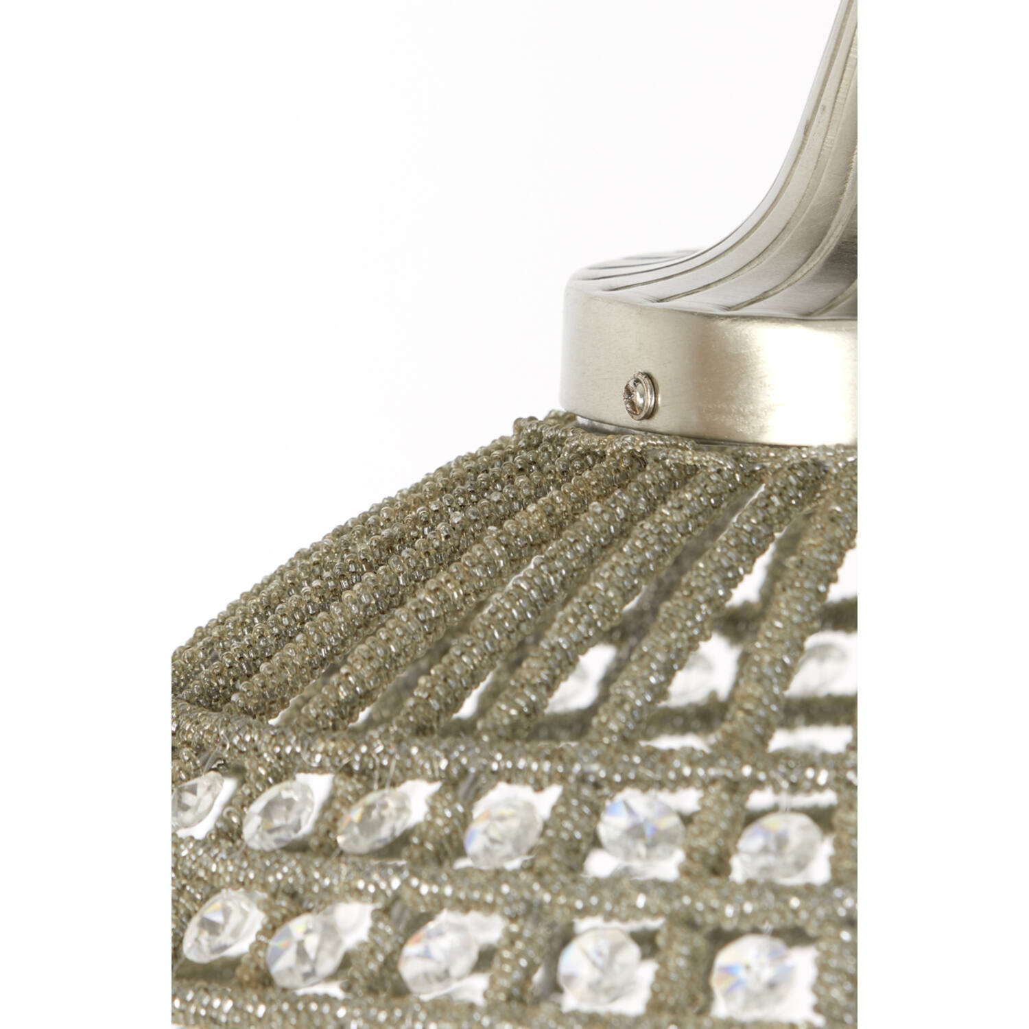 Suspension en verre fumé argenté orientale Light & Living Cheyenne – Image 7