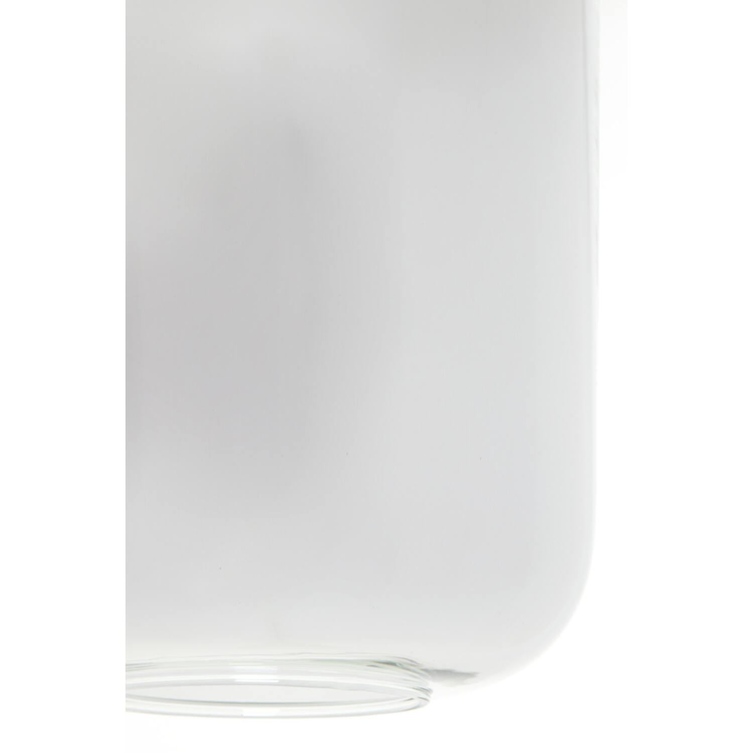 Suspension en verre fumé argenté rétro Light & Living Lekar – Image 7