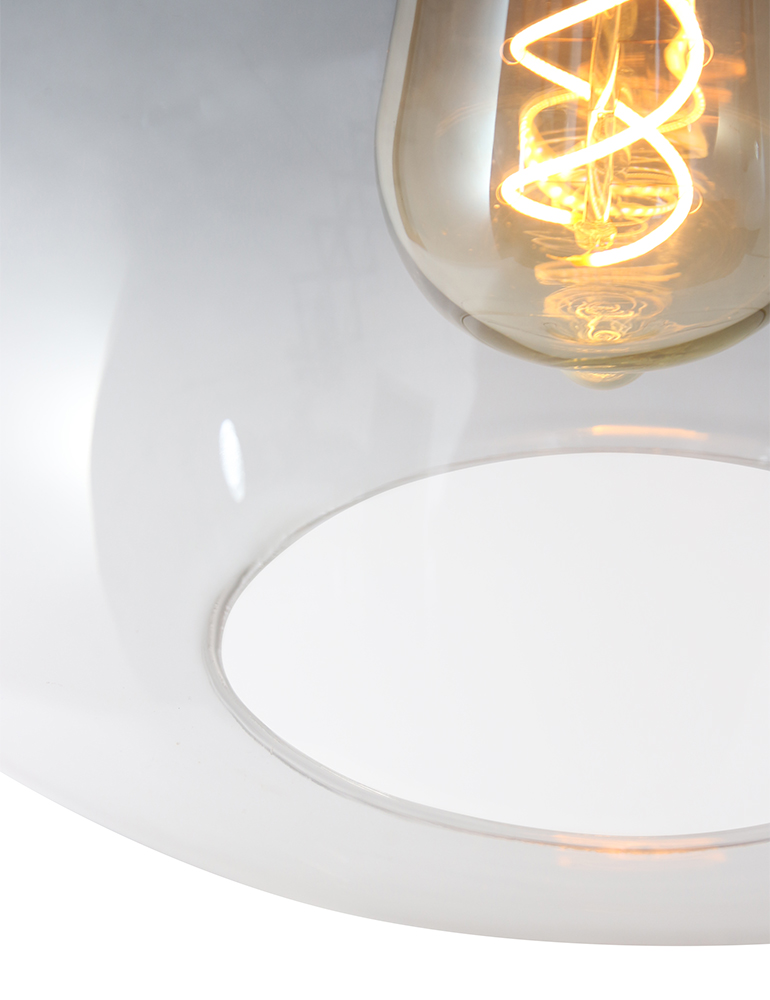 Suspension en verre fumé Steinhauer Flere noir – Image 4