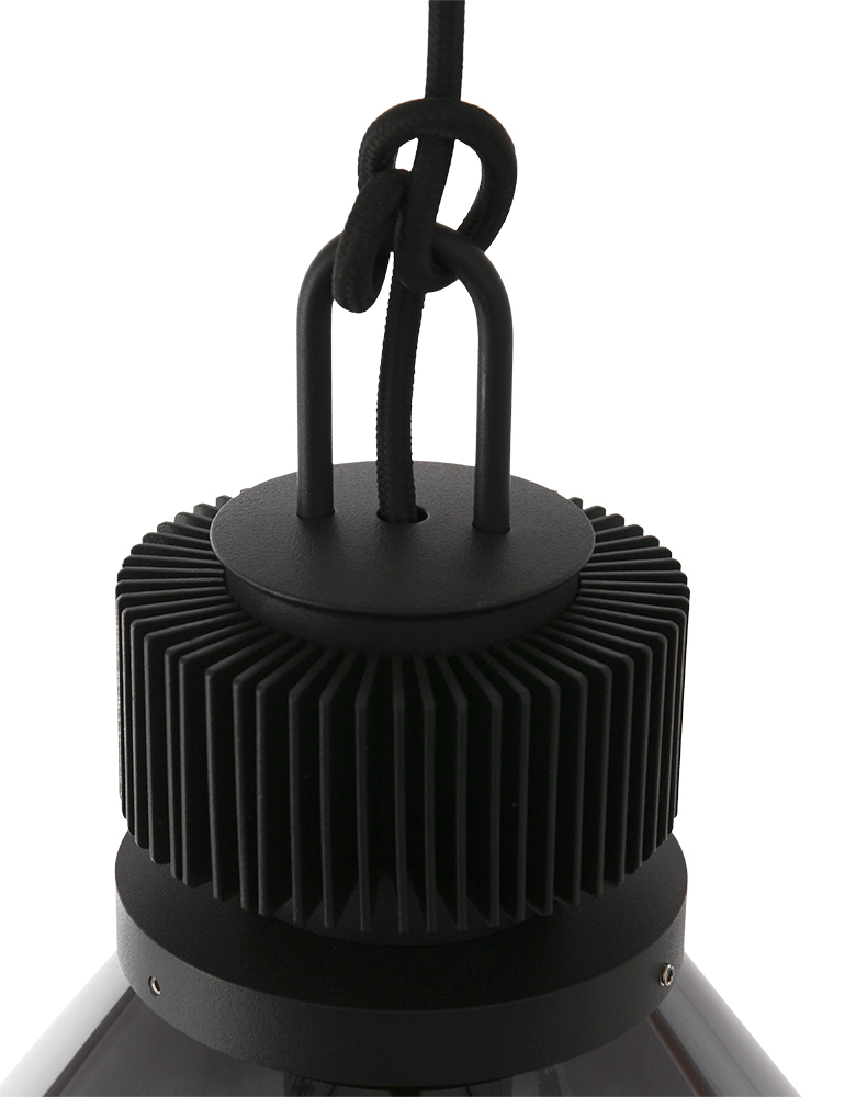 Suspension en verre fumé Steinhauer Flere noir – Image 5