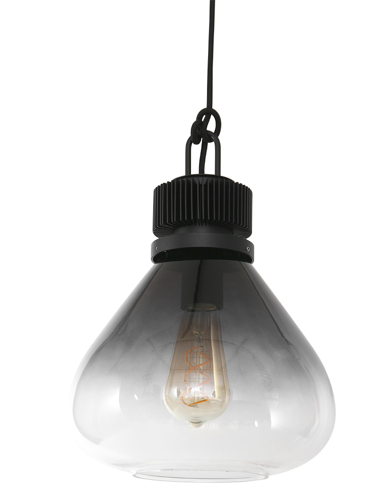 Suspension en verre fumé Steinhauer Flere noir – Image 9