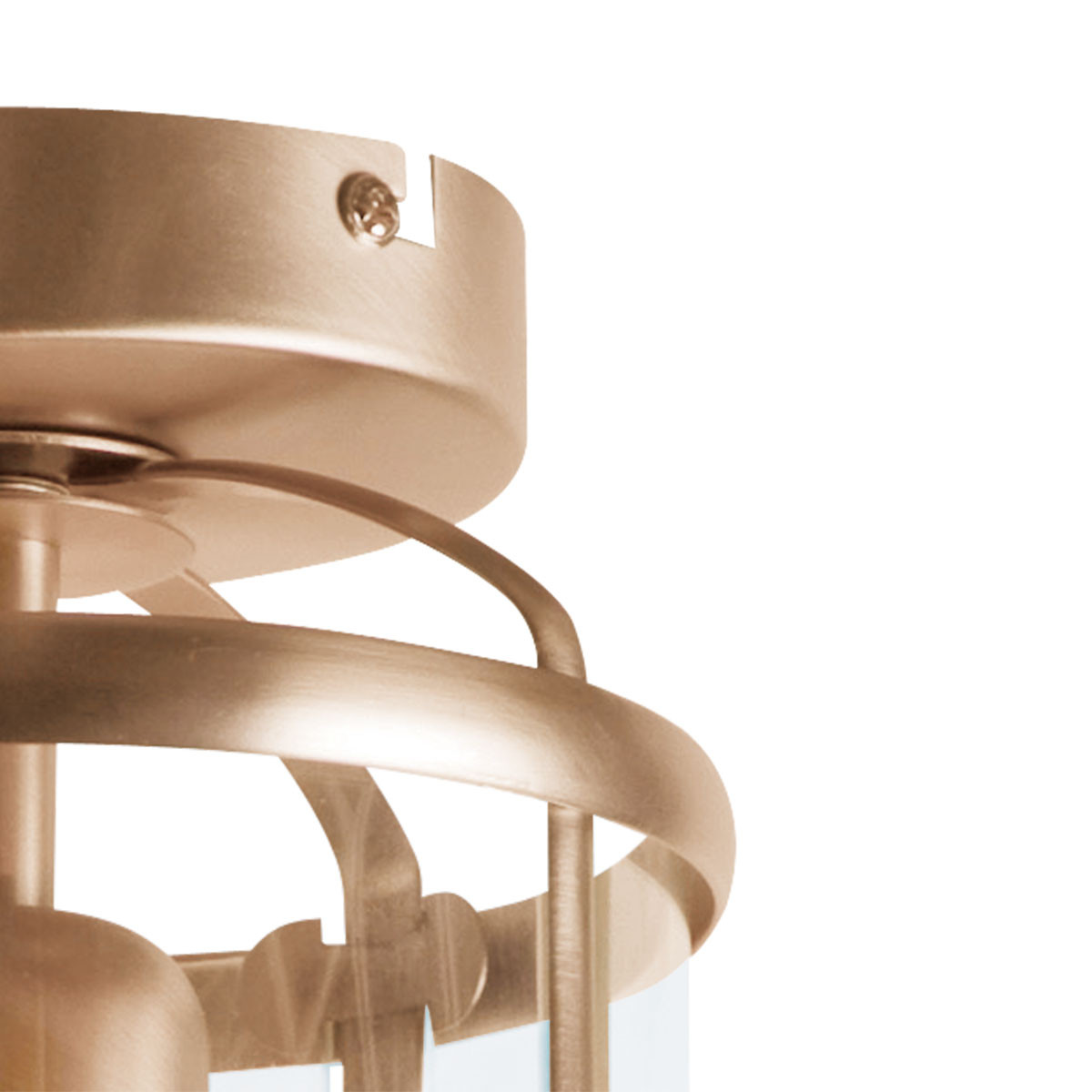 Suspension classique en bronze lanterne verre/métal Steinhauer Pimpernel – Image 3