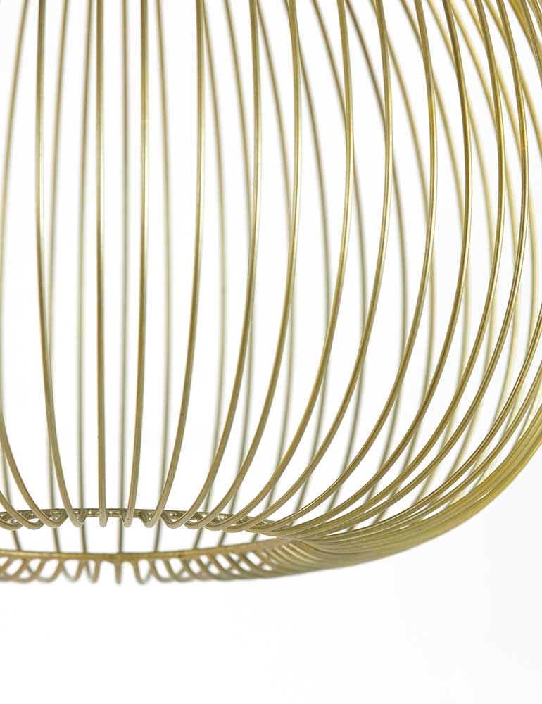 Suspension fil métallique doré Light & Living Rilana or – Image 3