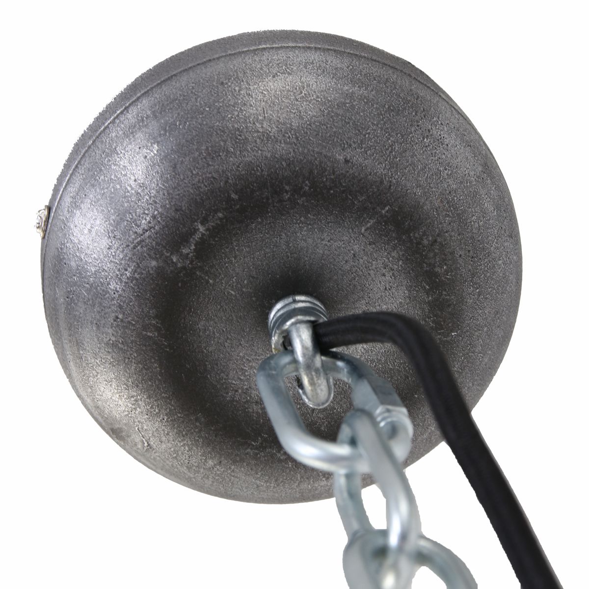 Suspension en forme de dôme gris métal/verre rugueux Steinhauer Bikkel – Image 12