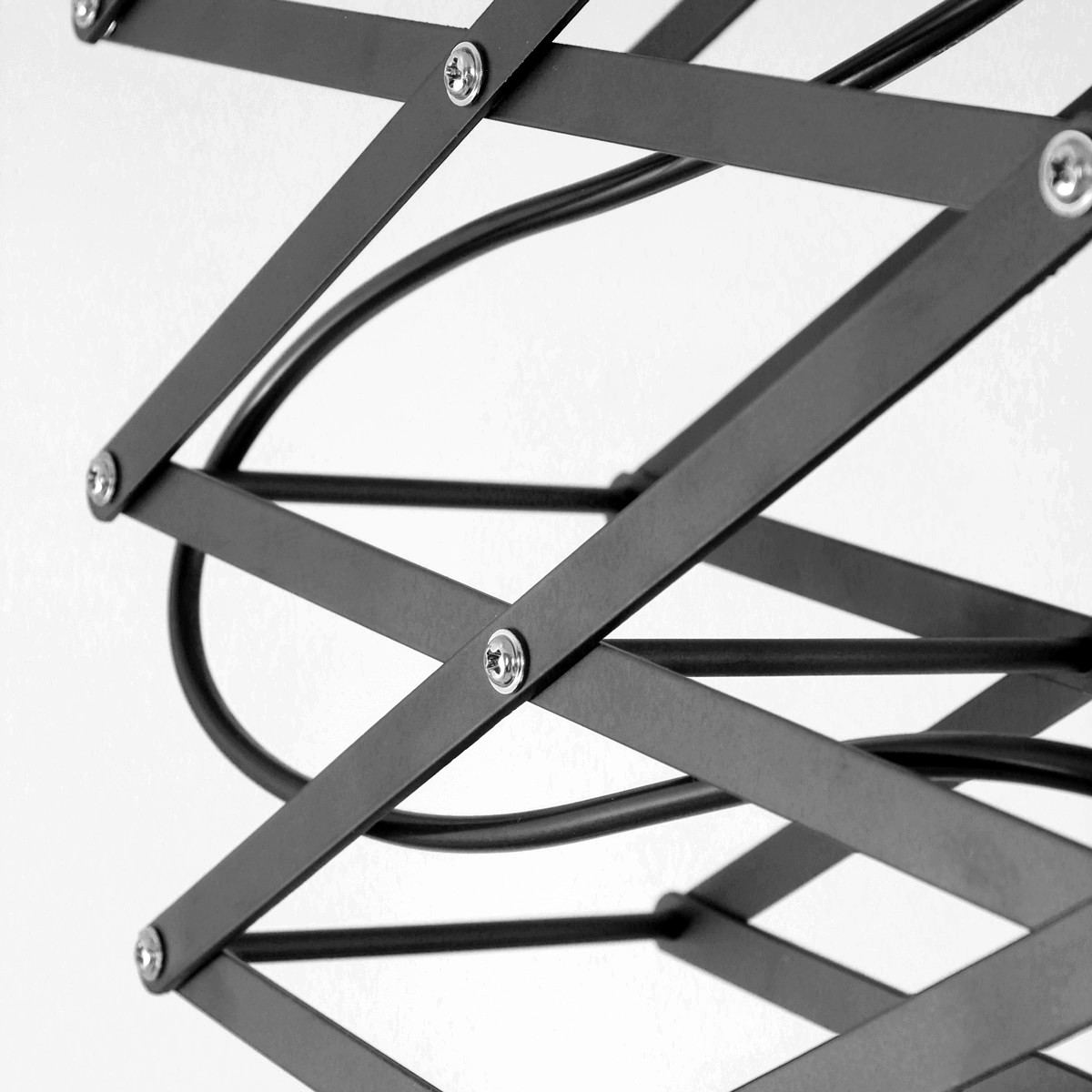 Suspension industrielle réglable accordéon noire Mexlite Flex – Image 4