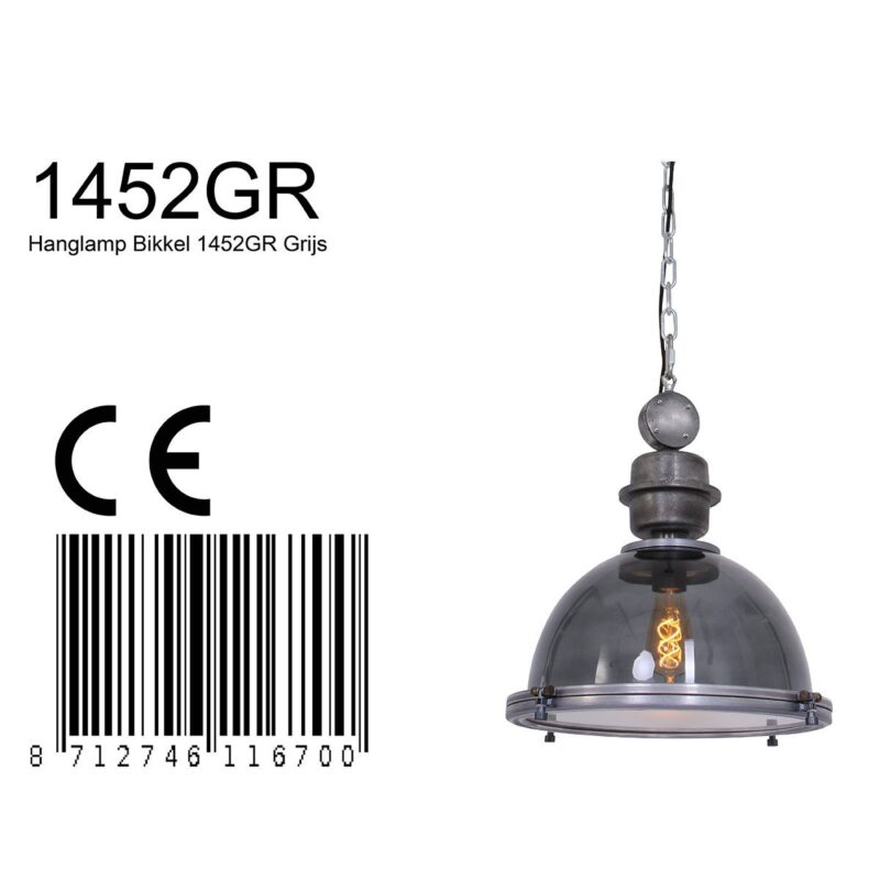 suspension-industrielle-en-verre-fume-steinhauer-bikkel-couleur-grise-1452gr-9