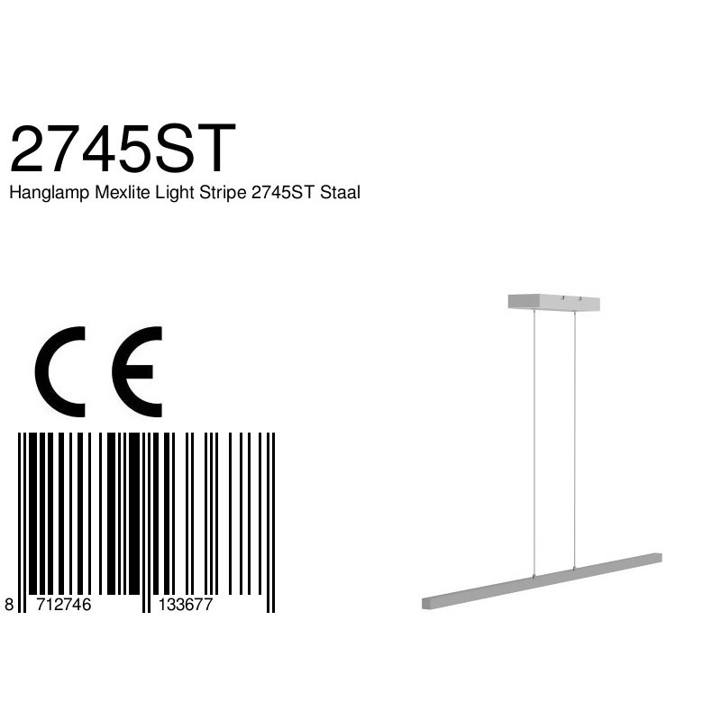 Suspension moderne en métal et acier Mexlite Danske – Image 9