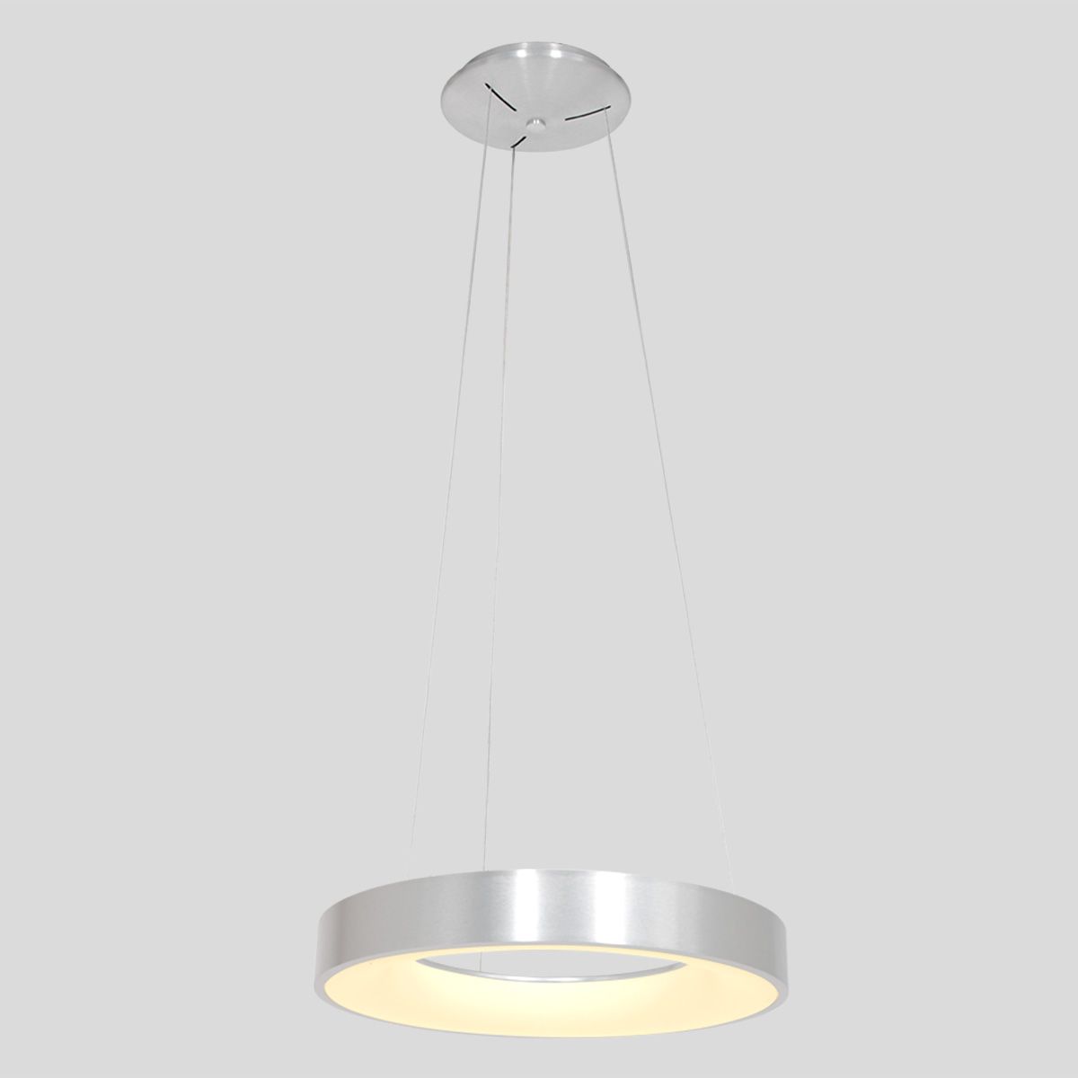 Suspension LED circulaire argent Steinhauer Ringlede – Image 17