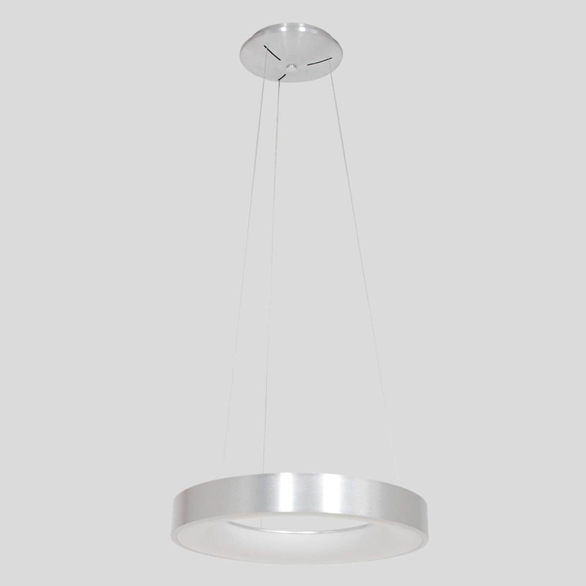 Suspension LED circulaire argent Steinhauer Ringlede – Image 18