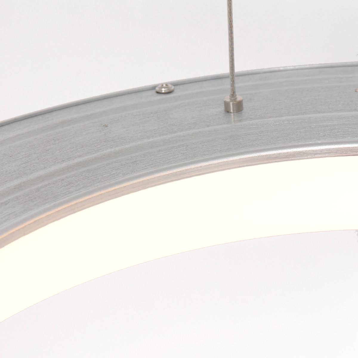 Suspension LED circulaire argent Steinhauer Ringlede – Image 6